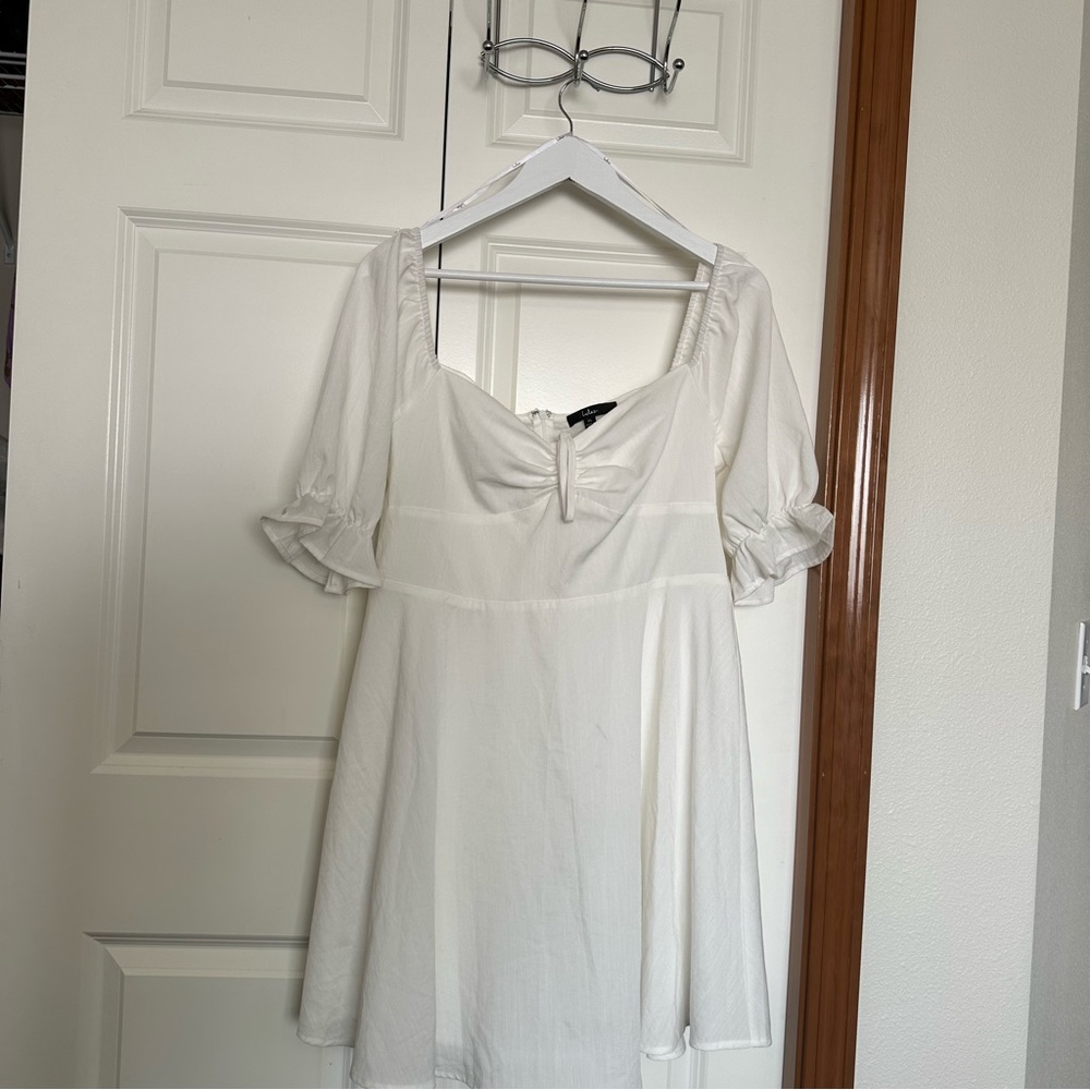 White summer dress.